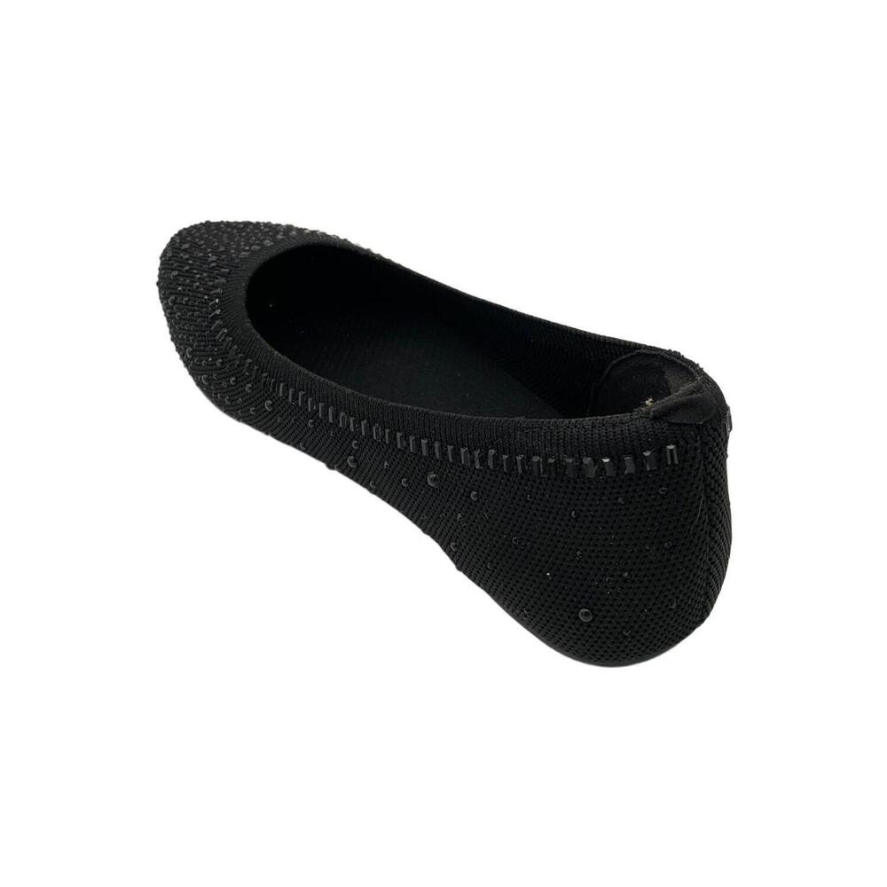 Skechers Women's Cleo 2.0 Recycled Vegan Knit Flats Black - Medium - Picture 3 of 3